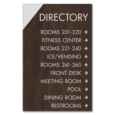 10-Line Directory Sign