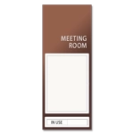 2-Line Meeting Room Sign w/Window & Sliding Panel