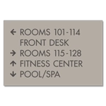 5-Line Directional Sign