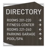 5-Line Directory Sign