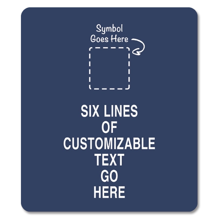 6-Line General Information Sign w/Symbol