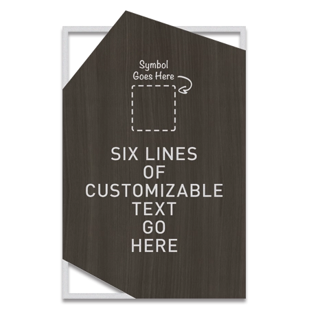 6-Line General Information Sign w/Symbol