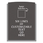 6-Line General Information Sign w/Symbol