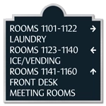 7-Line Directional Sign