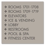 8-Line Directional Sign