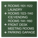 8-Line Directional Sign