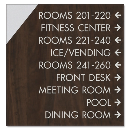 9-Line Directional Sign