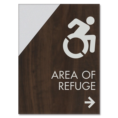Accessible Direction Sign w/Dynamic ISA Symbol