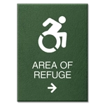 Accessible Direction Sign w/Dynamic ISA Symbol