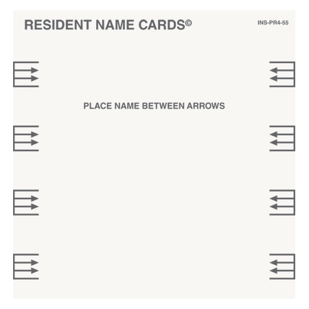 Additional Insert Cards/3 & 4 slot signs (100/pk)