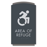 Area of Refuge Sign - Dynamic ISA Symbol