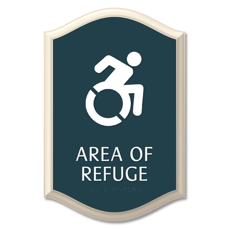 Area of Refuge Sign - Dynamic ISA Symbol