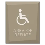 Area of Refuge Sign - ISA Symbol