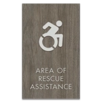 Area of Rescue Assistance Sign - NYC Compliant