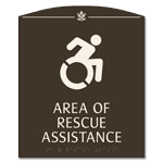 Area of Rescue Assistance Sign - NYC Compliant