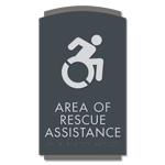 Area of Rescue Assistance Sign - NYC Compliant
