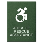 Area of Rescue Assistance Sign - NYC Compliant