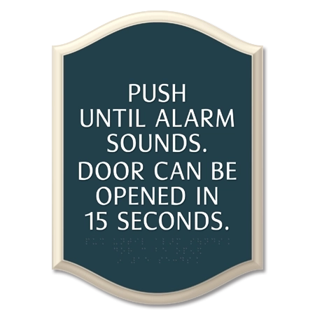 Delayed Egress Push/Pull Sign - CA Code