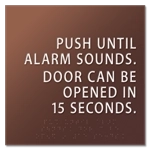 Delayed Egress Push/Pull Sign - CA Code