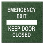 Emergency Exit - Keep Door Closed Sign