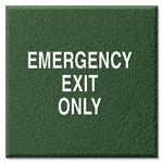 Emergency Exit Only Sign