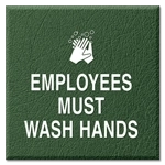 Employees Must Wash Hands Sign