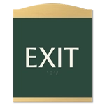 "Exit" Egress Sign - CA Compliant
