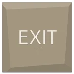 "Exit" Egress Sign - CA Compliant