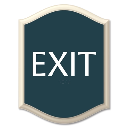 "Exit" Egress Sign - CA Compliant