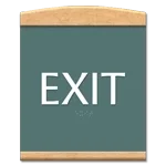 "Exit" Egress Sign - CA Compliant