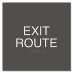 "Exit Route" Egress Sign - CA Compliant