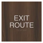 "Exit Route" Egress Sign - CA Compliant