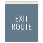 "Exit Route" Egress Sign - CA Compliant