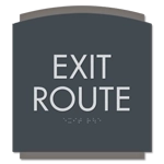 "Exit Route" Egress Sign - CA Compliant