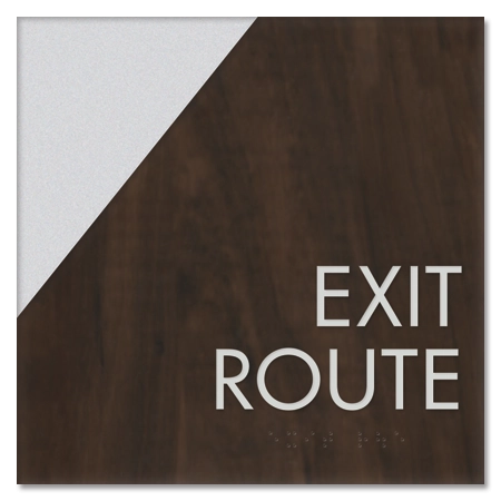 "Exit Route" Egress Sign - CA Compliant