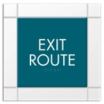 "Exit Route" Egress Sign - CA Compliant