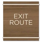"Exit Route" Egress Sign - CA Compliant