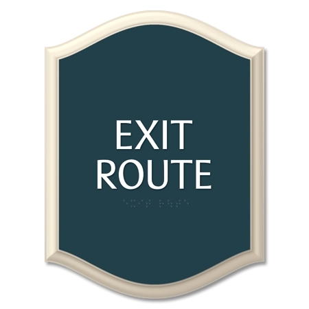 "Exit Route" Egress Sign - CA Compliant
