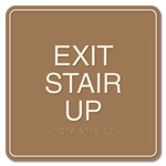 Exit Stair Up Egress Sign - CA Compliant