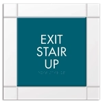"Exit Stair Up" Egress Sign - CA Compliant