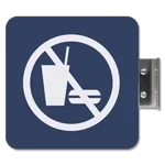 Flag Overhead - No Food or Drink