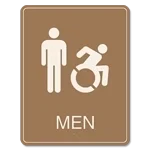 Men Sign w/Male & Dynamic ISA Symbols