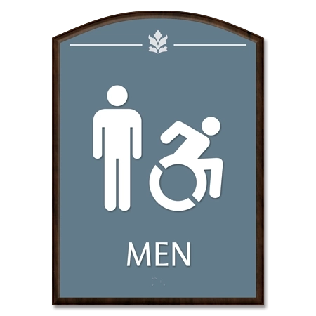 Men Sign w/Male & Dynamic ISA Symbols