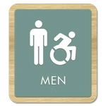 Men Sign w/Male & Dynamic ISA Symbols