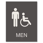 Men Sign w/Male & ISA Symbols