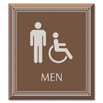 Men Sign w/Male & ISA Symbols
