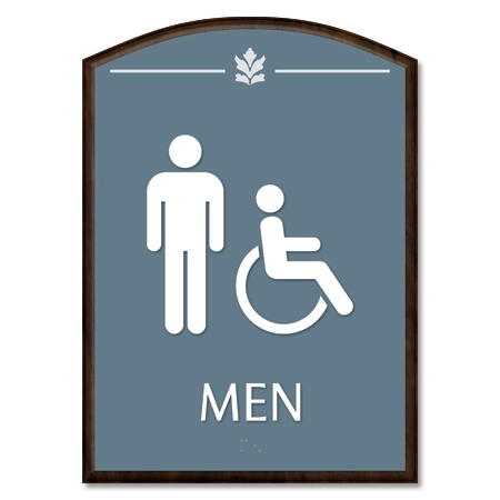 Men Sign w/Male & ISA Symbols