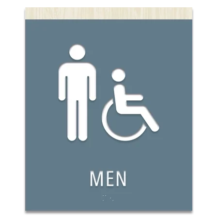 Men Sign w/Male & ISA Symbols