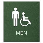 Men Sign w/Male & ISA Symbols