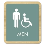 Men Sign w/Male & ISA Symbols